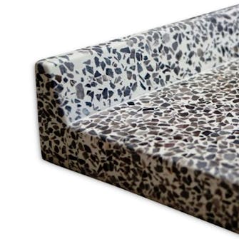 polering af terrazzo bordplade polering af terrazzo bordplade